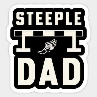 Steeplechase Runner Steeple Dad Track and Field Sticker